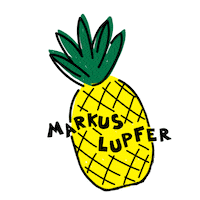 Pineapple Sticker by Markus Lupfer
