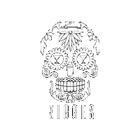 Cocktail Sugar Skull Sticker by Zigges garage