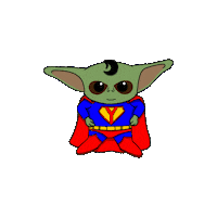 Superman Yodi Sticker
