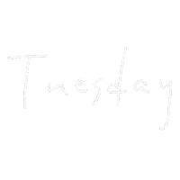 ym1910 week tuesday 手寫 星期二 Sticker