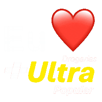 Eu Amo Sticker by Drogarias Ultra Popular VG