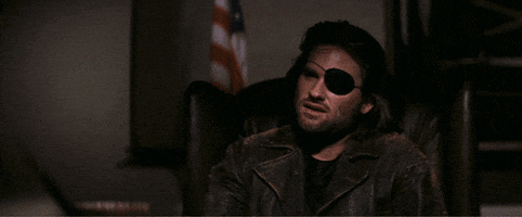 studiocanal-uk giphyupload kurt russell eye patch escape from new york GIF