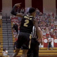 Excited College Basketball GIF by Purdue Sports