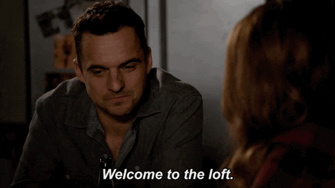 nick miller welcome to the loft GIF by New Girl