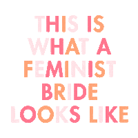 Gender Equality Wedding Sticker
