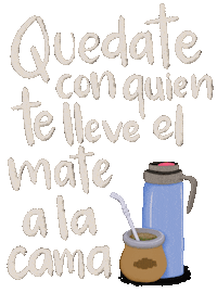 Yerba Mate Lettering Sticker by Emilia Desert