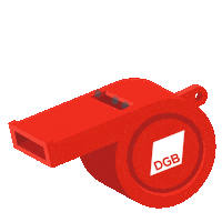 Whistle Dgb Sticker by Deutscher Gewerkschaftsbund (DGB)
