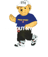 Teddy Bear Polo Sticker by Homeless Penthouse