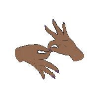 probonoasl asl interpreter pbasl black interpreter Sticker