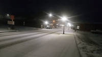 Snow Covers Roads in Western Pennsylvania
