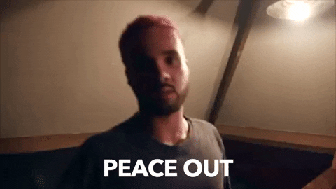 Peace Out Lol GIF by Larkins