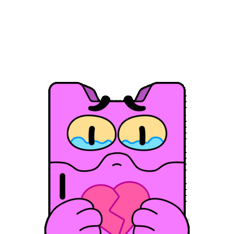 Sad Its Over Sticker by Nexio