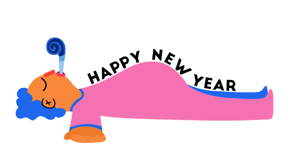 Happy New Year Sticker by Rory