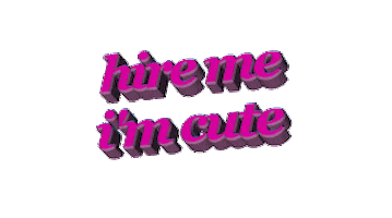 Pink Job Sticker by AnimatedText