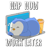Tired Sleep Sticker by Pudgy Penguins