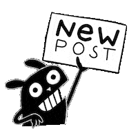 New Post Bunny Sticker