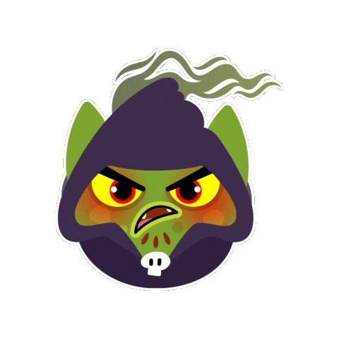 Angry Monster Sticker by Piñata Smashlings