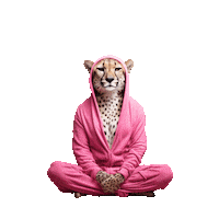 Superchillfoundation cheetah superpowers superchill superchillpowers Sticker