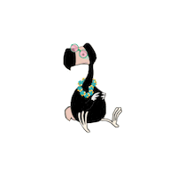 DodoandBerries bird dodo berries hawaiian Sticker