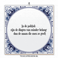 Argument Politiek GIF by Tegelspreuken.nl