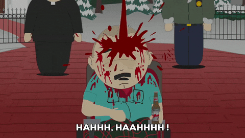 happy blood GIF by South Park 
