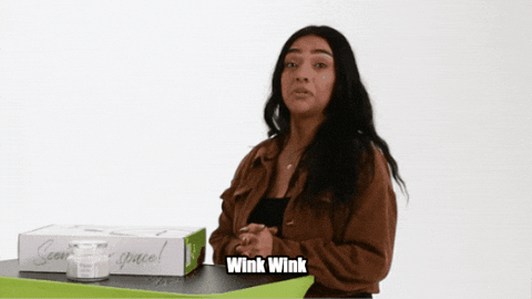 Wink Get It GIF by Aroma Retail