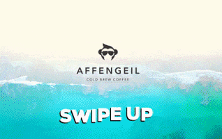 Affengeil coffee rainbow swipe up GIF