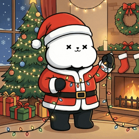 Merry Christmas GIF by Kanpai Pandas