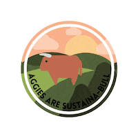 Howdy Aggies Sticker by TAMU Office of Sustainability