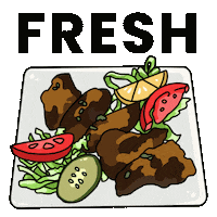 rostow wings chicken wings fresh food rostow Sticker