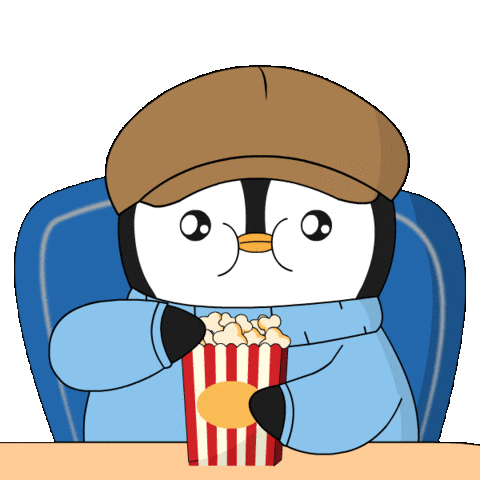 Drama Eating Sticker by Pudgy Penguins