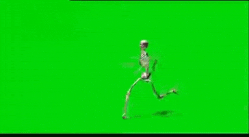 Skeleton Running GIF