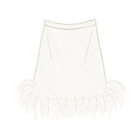 Skirt Plume Sticker by PATOU