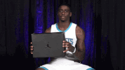 basketball wink GIF by Charlotte Hornets
