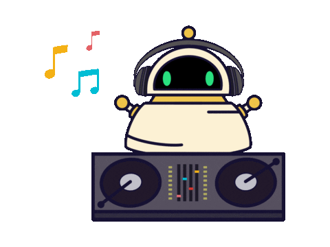 Dj Coding Sticker by Nuevo Foundation