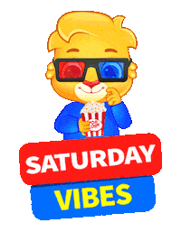 Saturday Morning Weekend Sticker by Lucas and Friends by RV AppStudios