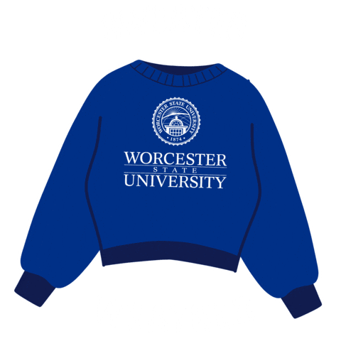 Sweater Weather Sticker by Worcester State University