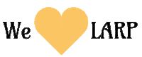 We Love Heart Sticker by Apparatus Larp