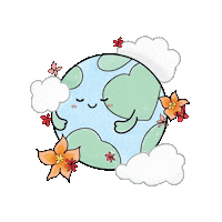 ninamaku kawaii planet environment climate change Sticker