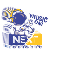 nextmedia dance music astronaut next Sticker