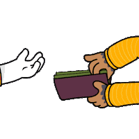 Give Me Money Sticker by BoDoggos