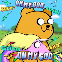Adventure Time Omg GIF by SuperRareBears