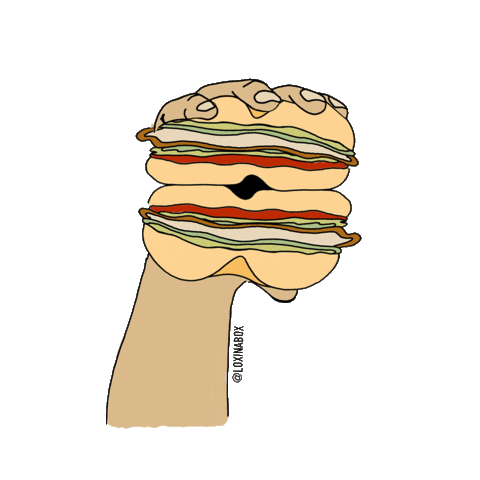 loxinabox giphyupload salmon deli bagel Sticker