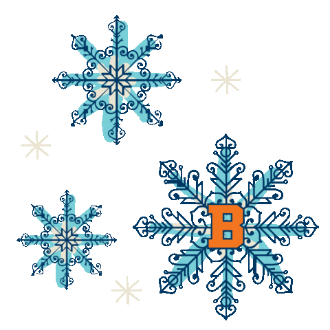 Seasons Greetings Snow Sticker by Bucknell University
