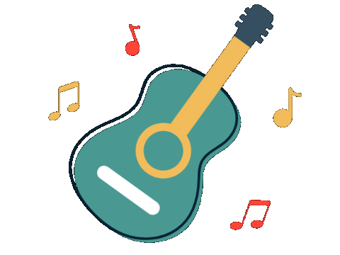 Playing Music Singing Sticker by Camp Korey