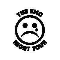 Sad Face Emo Night Sticker by The Emo Night Tour