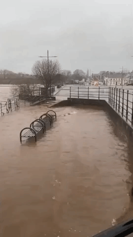 Floodwater Inundates Roads, Homes in Scotland's Dumfries and Galloway