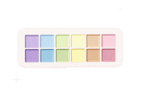 Gaesi aesthetic pastel paint png Sticker