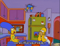 dangling homer simpson GIF