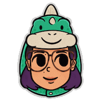 Sleep Dino Sticker
